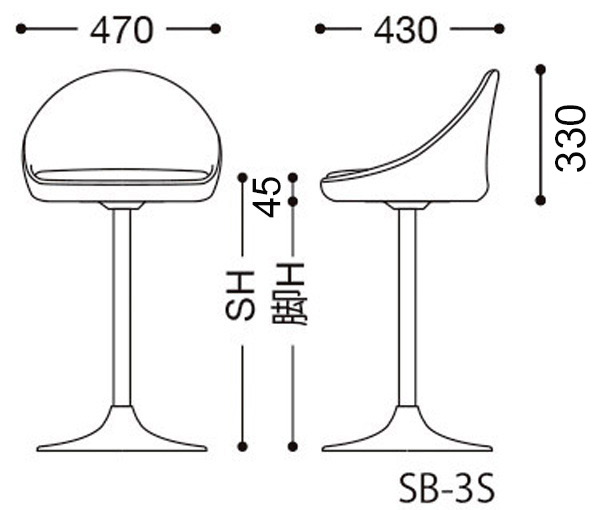 C-670(既製品) 脚：SB-3Sセット