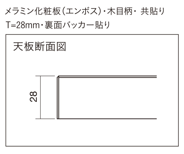 CTB-01～04 メラミン化粧板・共貼り