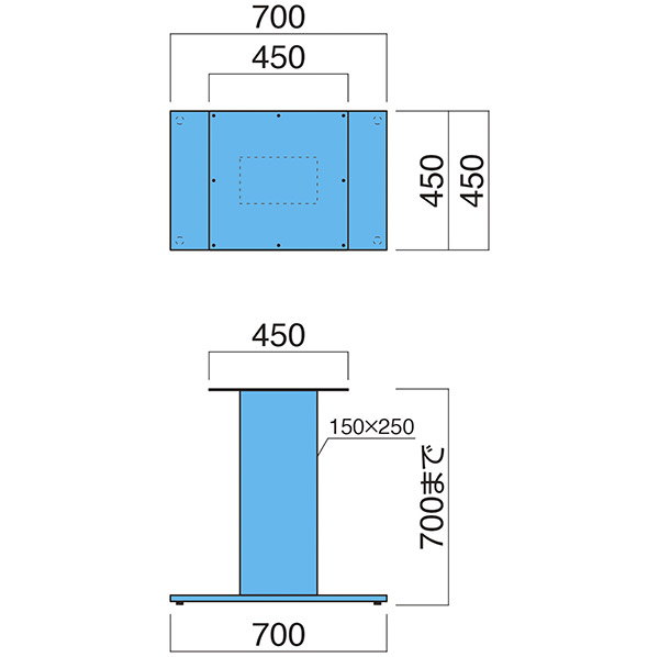 FT-223 ベース450×700・ポール150×250（MBK）