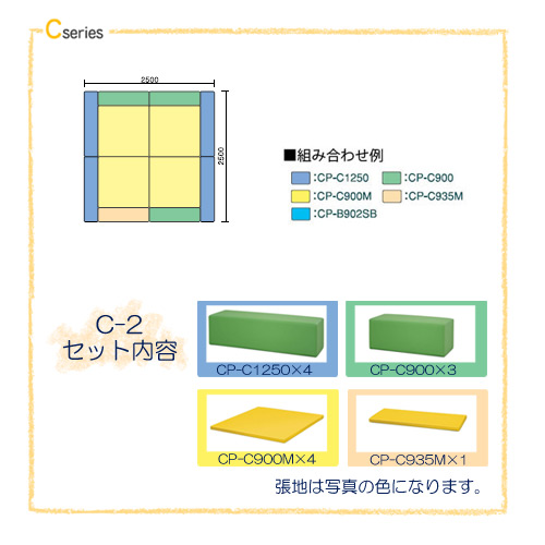 C-2セット ※別売マジックテープ必要数 20枚